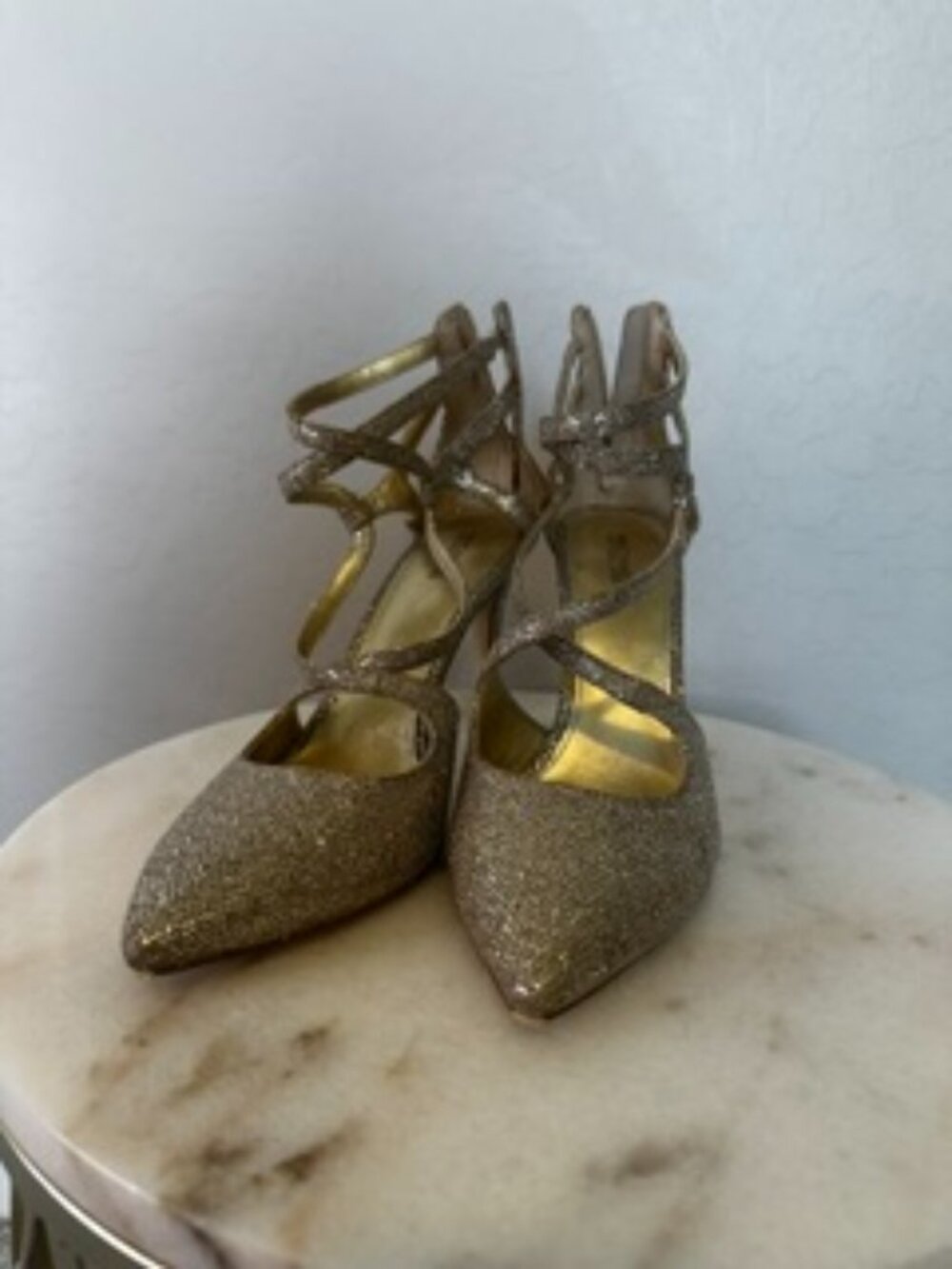 Michael Kors Sparkle Heels Closed Toed